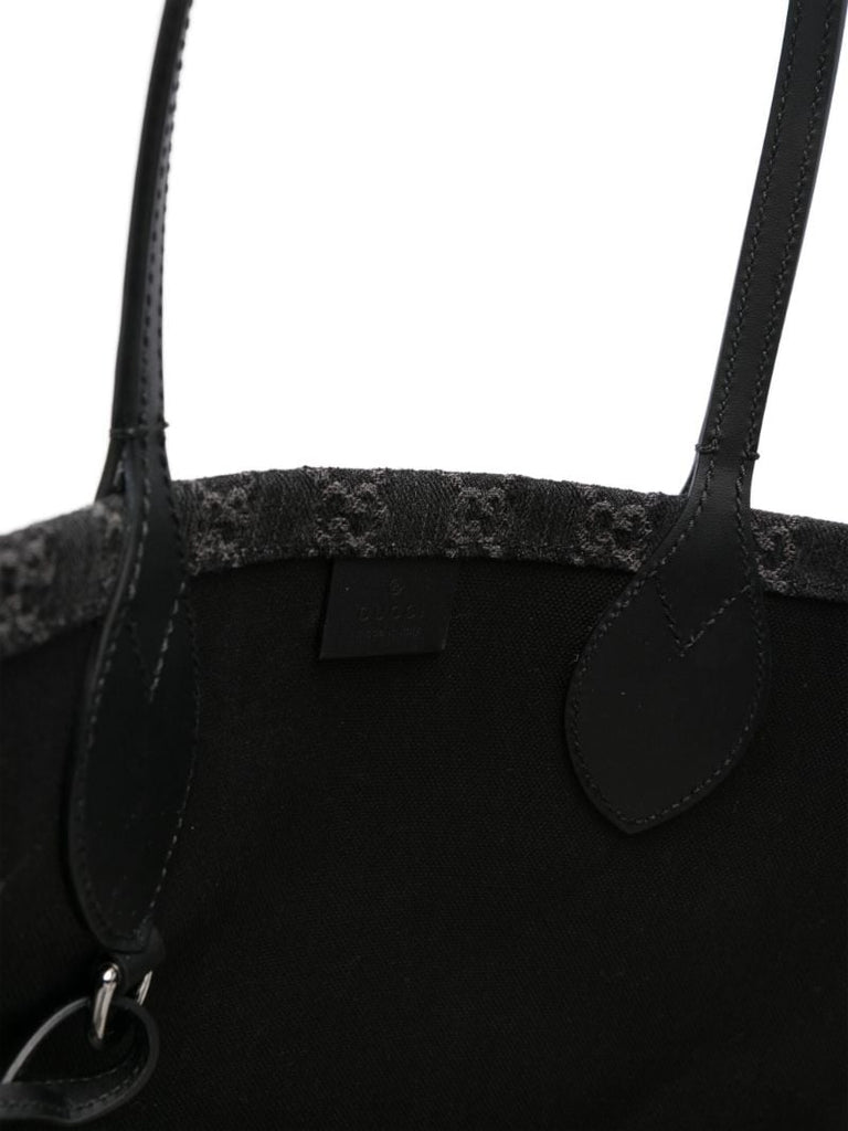 Black Ophidia Large Gg Supreme Tote Bag