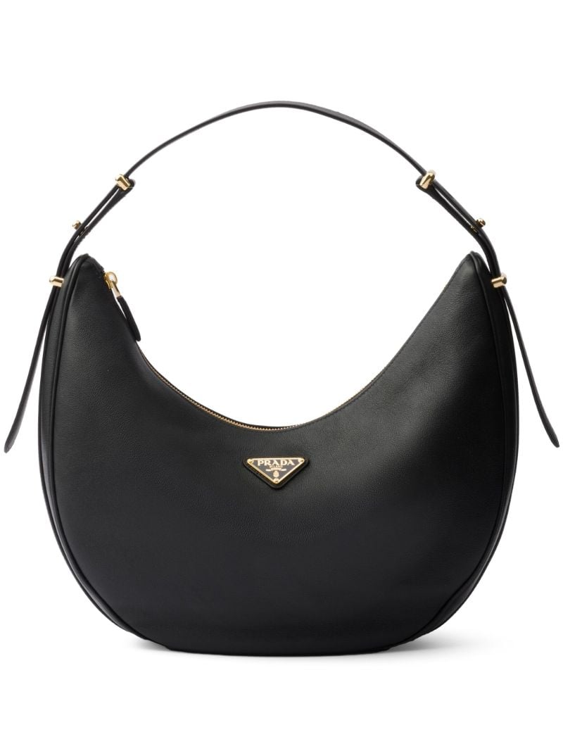 Black ArquÃ_x0083_Â© Leather Shoulder Bag
