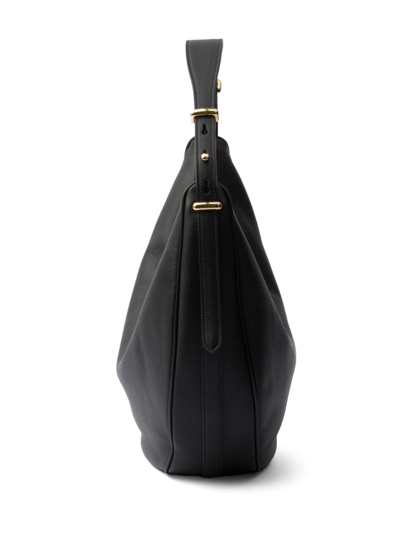 Black ArquÃ_x0083_Â© Leather Shoulder Bag
