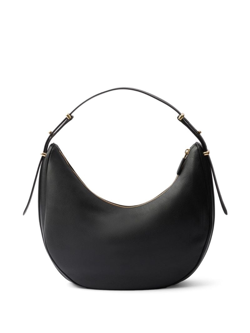 Black ArquÃ_x0083_Â© Leather Shoulder Bag