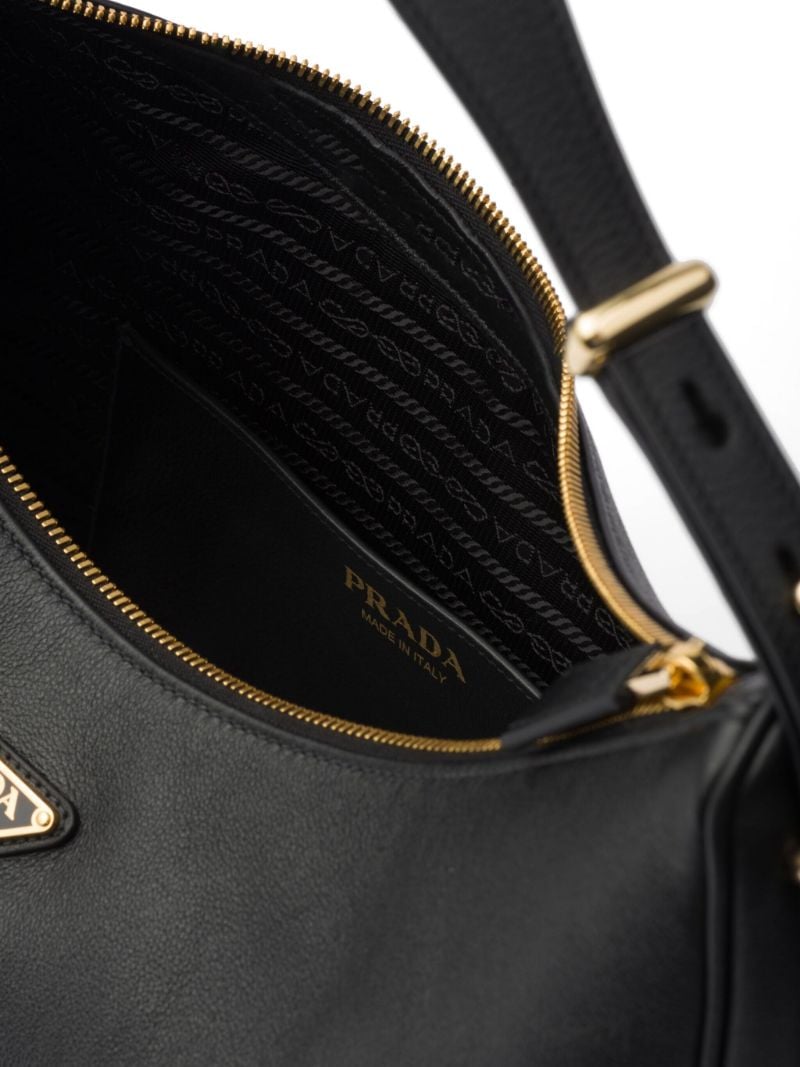 Black ArquÃ_x0083_Â© Leather Shoulder Bag