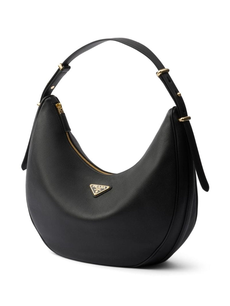 Black ArquÃ_x0083_Â© Leather Shoulder Bag