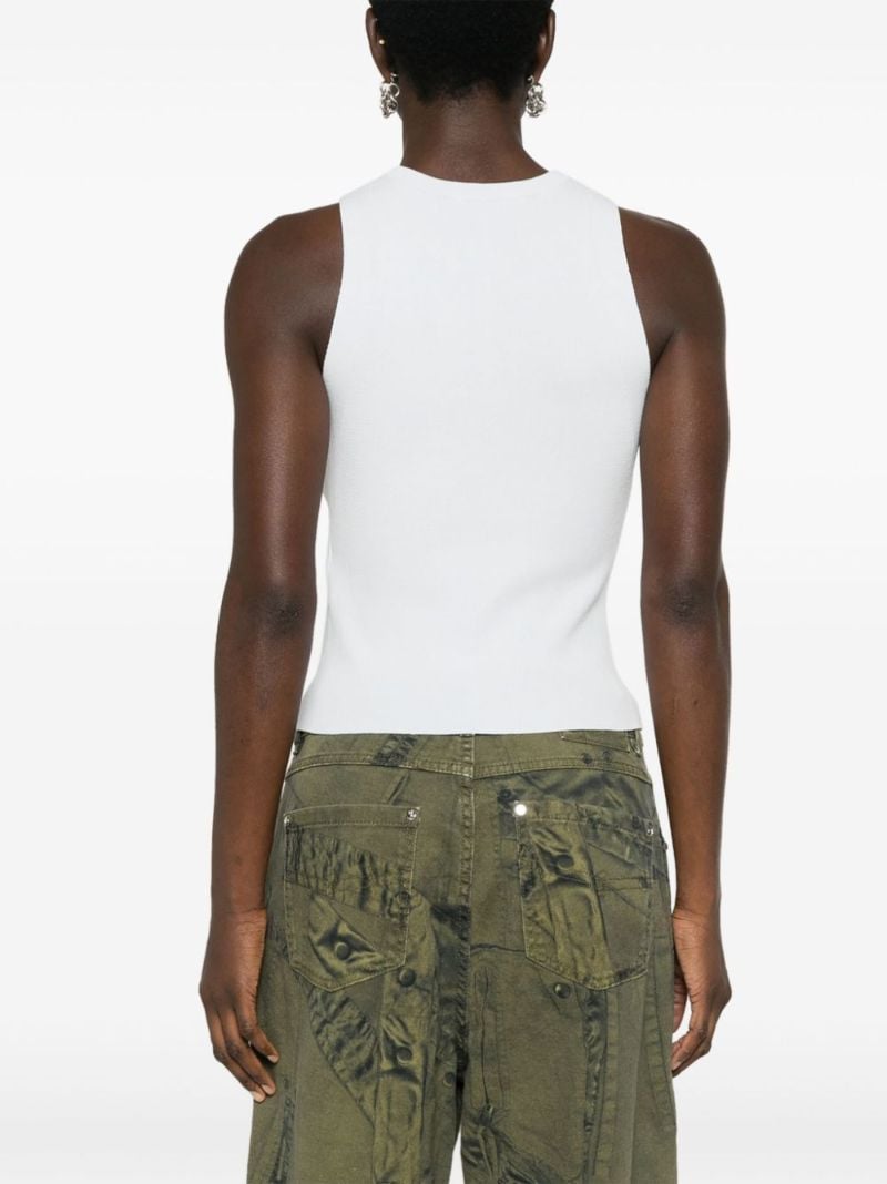White Oval D Tank Top