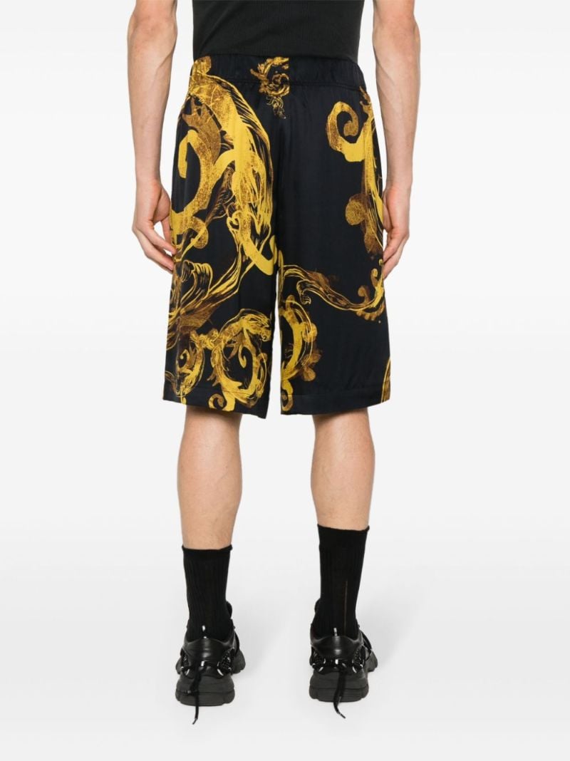 Black Watercolour Couture Shorts