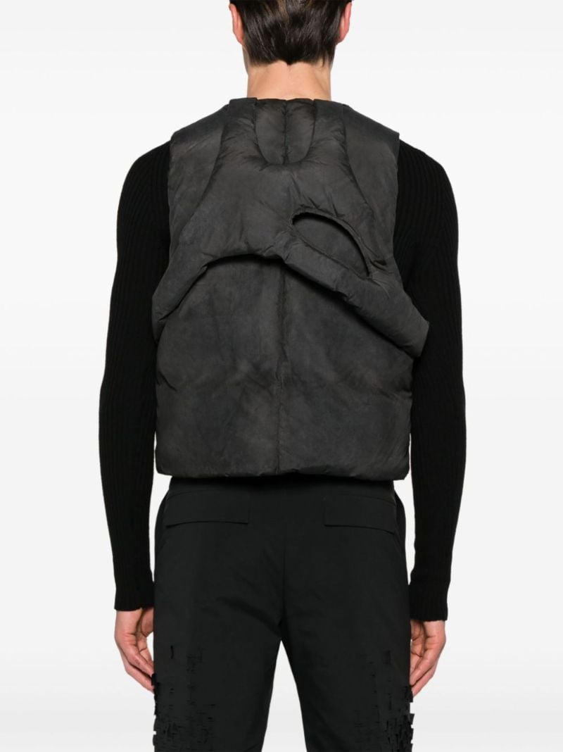 Black Diffusion Quilted Gilet