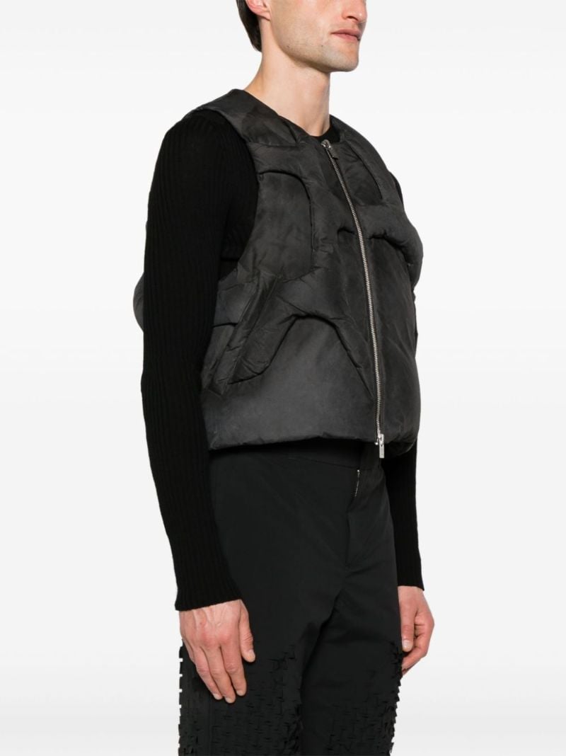 Black Diffusion Quilted Gilet