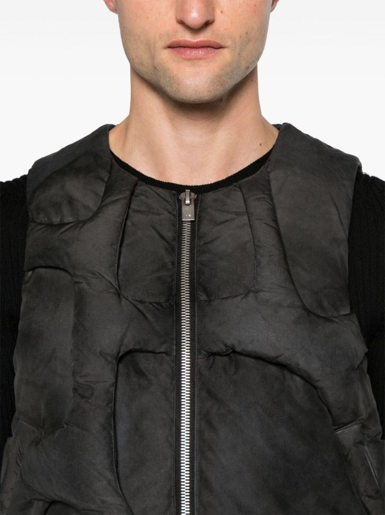 Black Diffusion Quilted Gilet