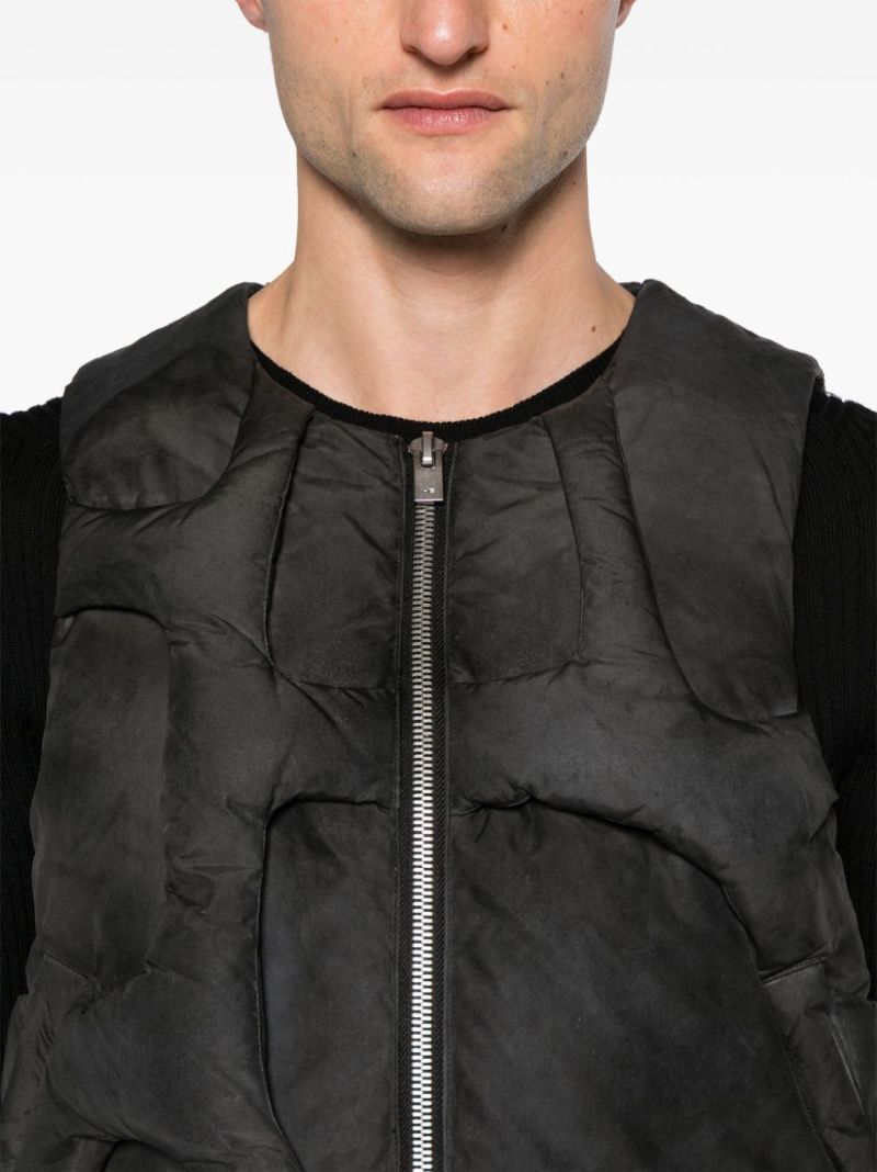 Black Diffusion Quilted Gilet