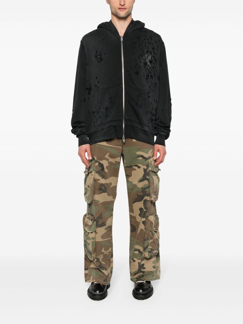 Brown Utility Cotton Cargo Pants