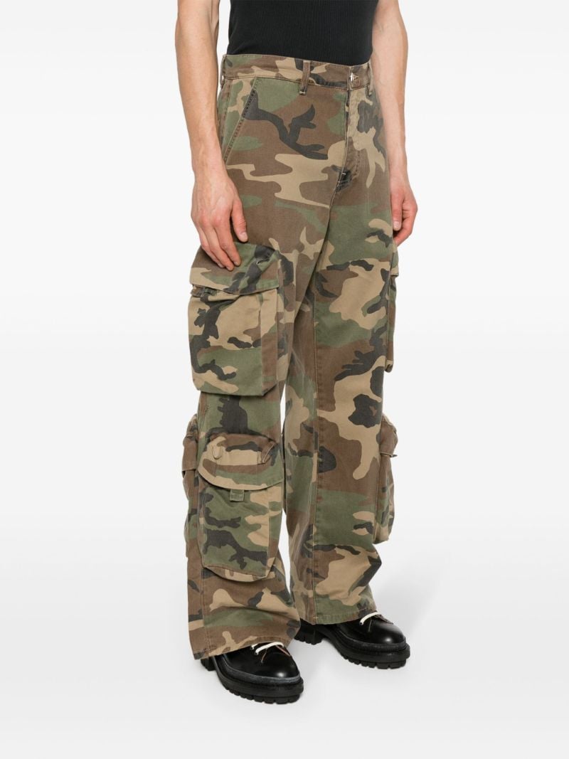 Brown Utility Cotton Cargo Pants