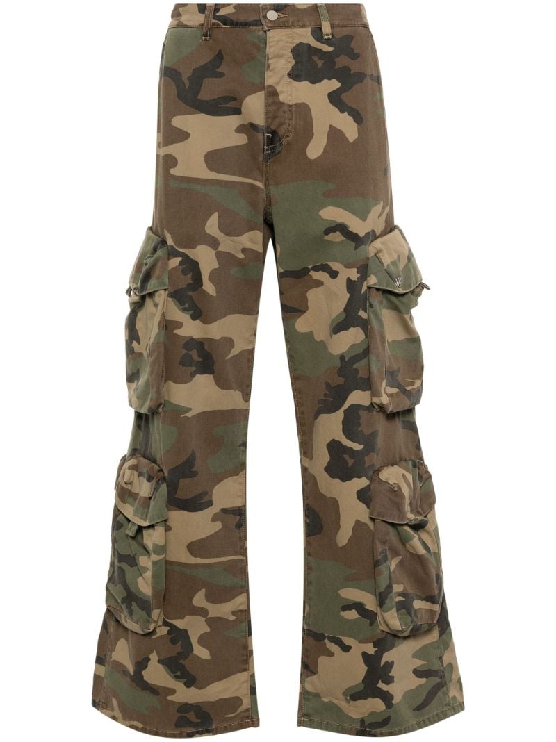 Brown Utility Cotton Cargo Pants