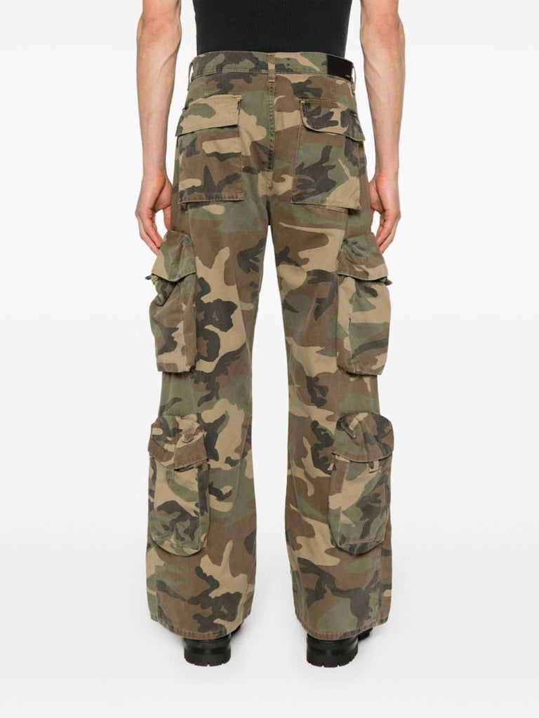 Brown Utility Cotton Cargo Pants