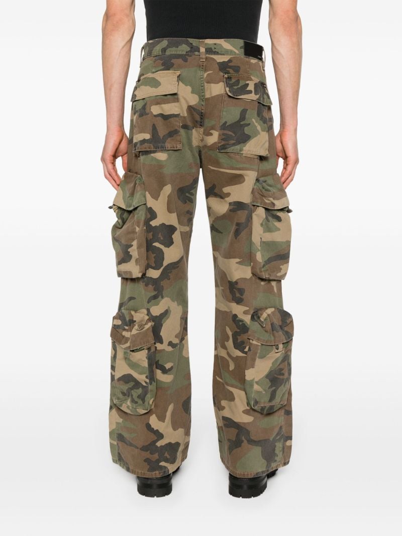 Brown Utility Cotton Cargo Pants