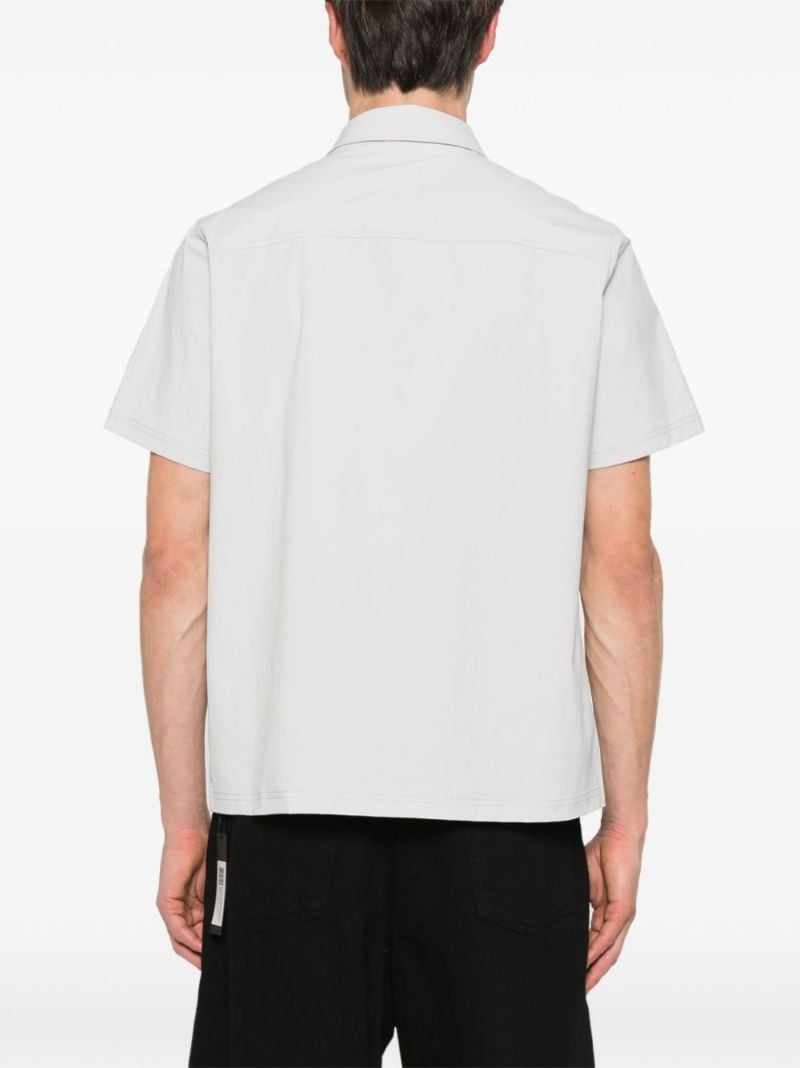 Grey Hardware-detail Shirt