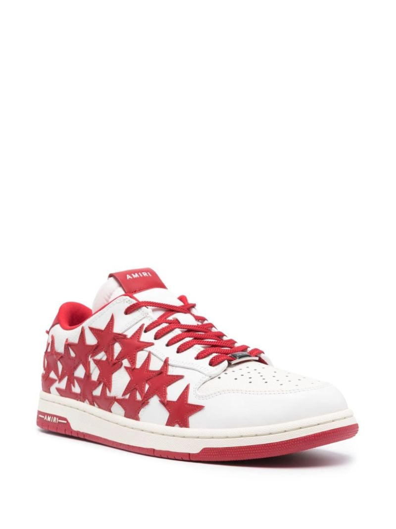 Red Stars Leather Sneakers