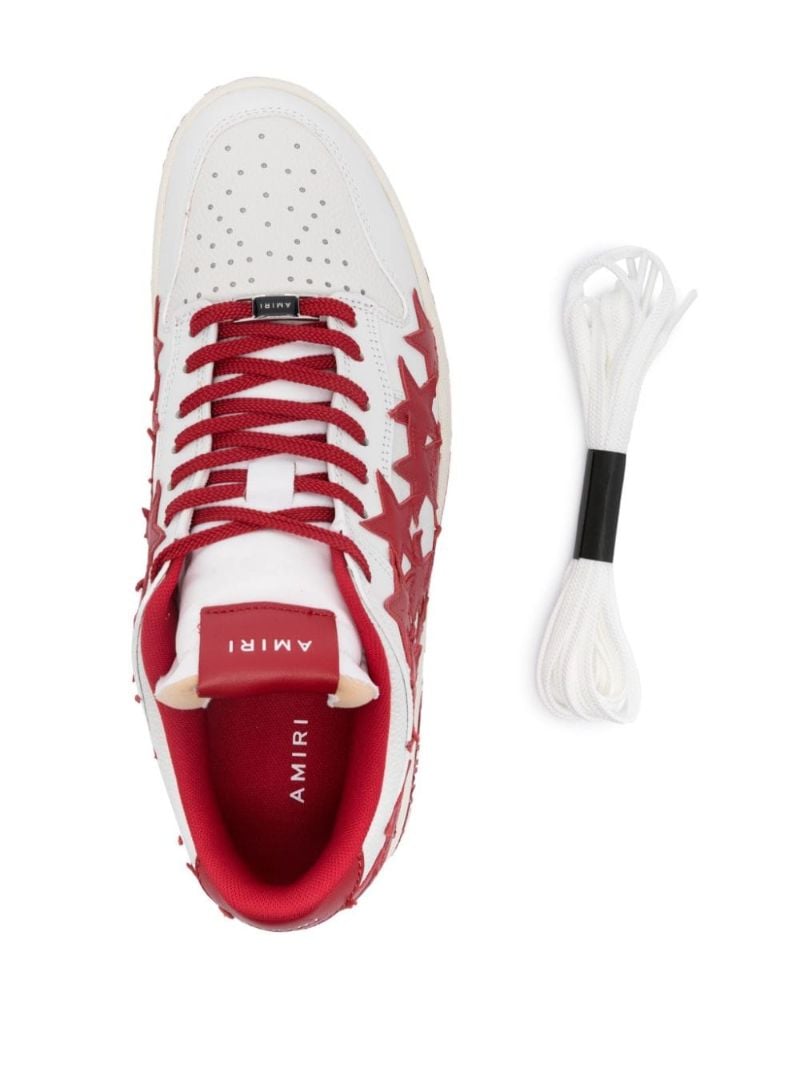 Red Stars Leather Sneakers