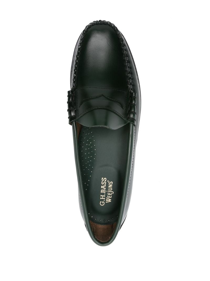 Green Weejuns Larson Penny Leather Loafers