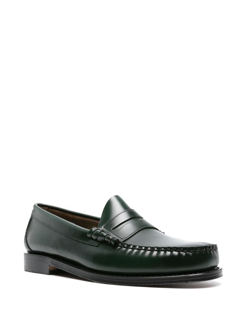 Green Weejuns Larson Penny Leather Loafers