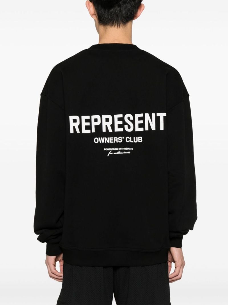 Black Logo-print Cotton Sweatshirt