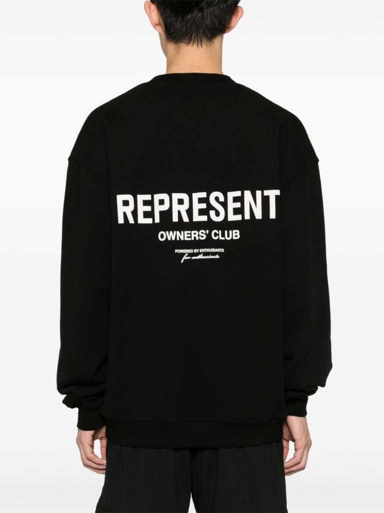 Black Logo-print Cotton Sweatshirt