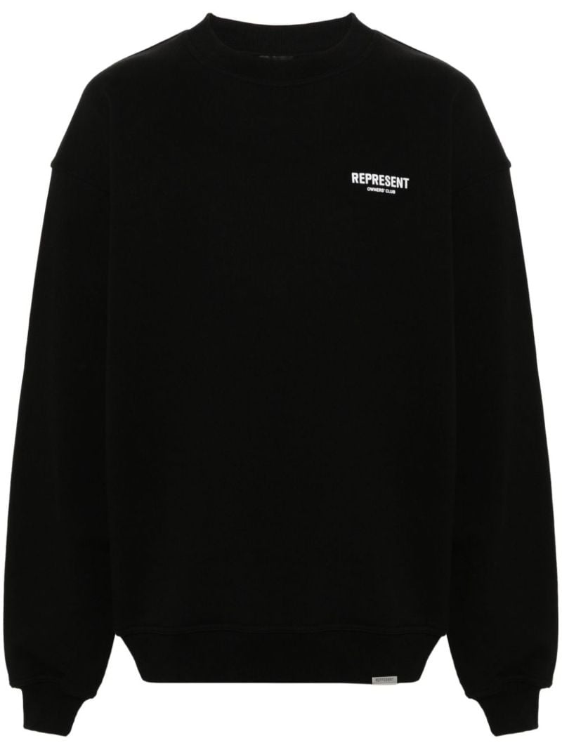 Black Logo-print Cotton Sweatshirt