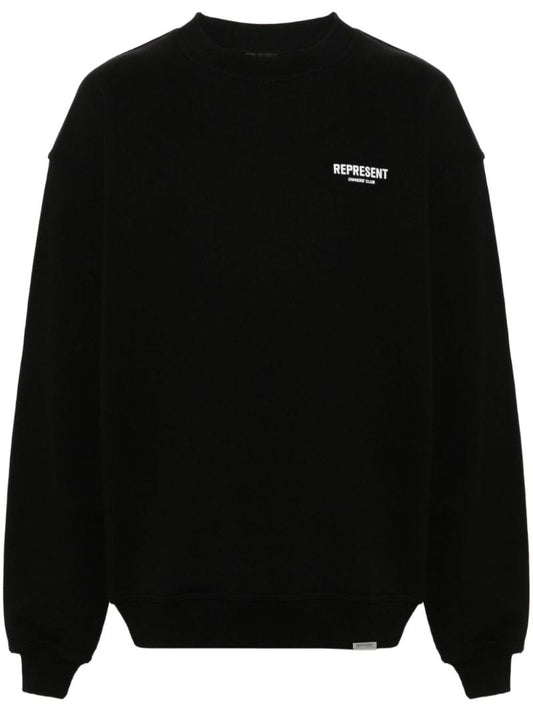 Black Logo-print Cotton Sweatshirt
