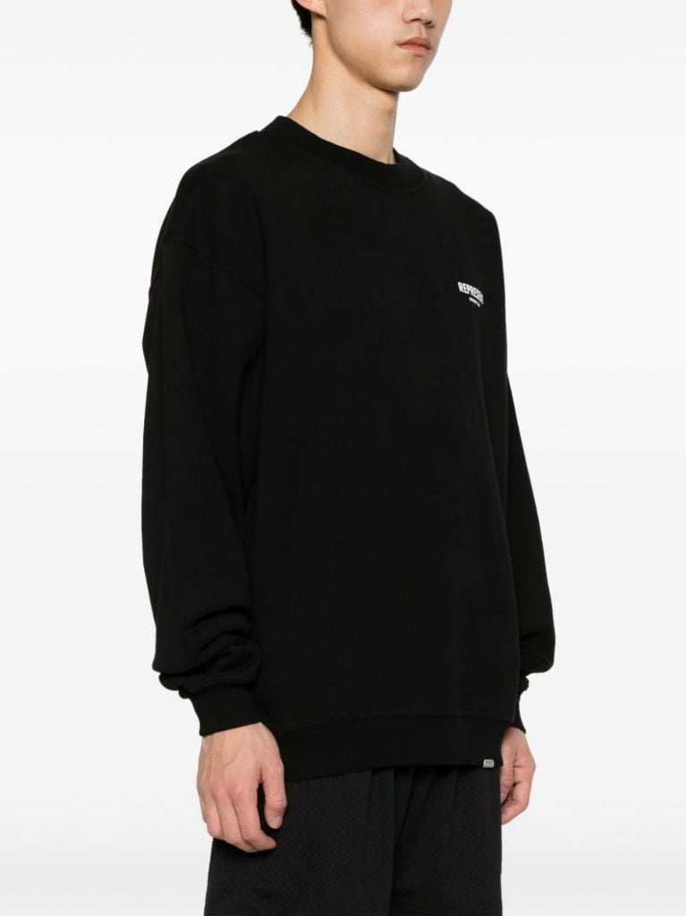 Black Logo-print Cotton Sweatshirt