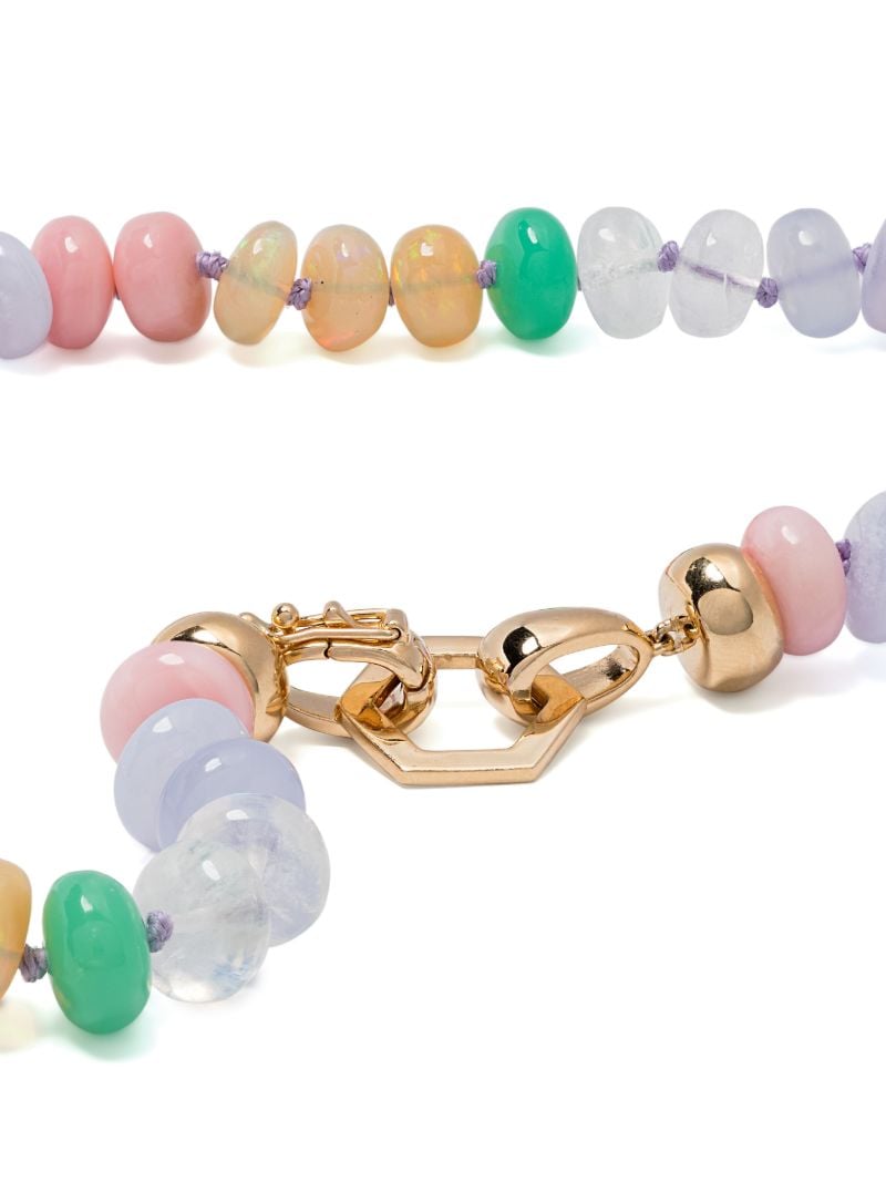 18k Yellow Gold Pastel Bead Foundation Necklace