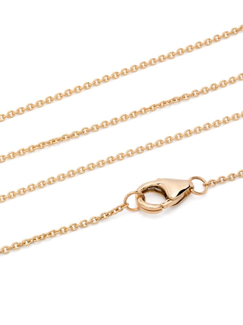 18k Yellow Gold Tiny Sunflower Diamond Pendant Necklace