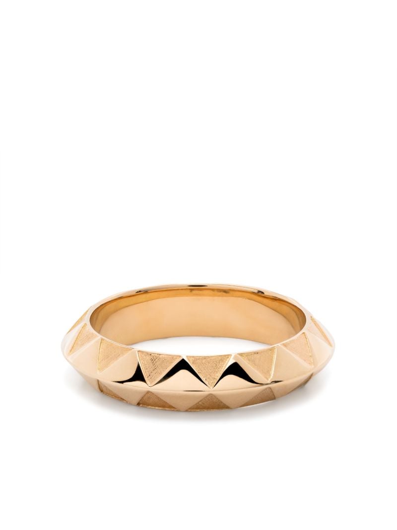 18k Yellow Gold Knife Edge Band Ring