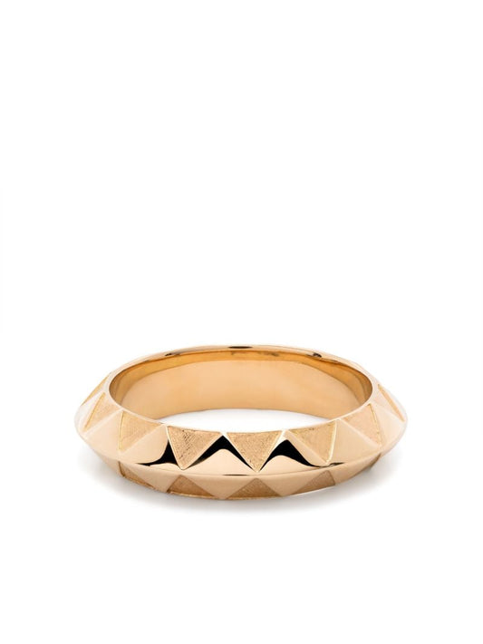 18k Yellow Gold Knife Edge Band Ring