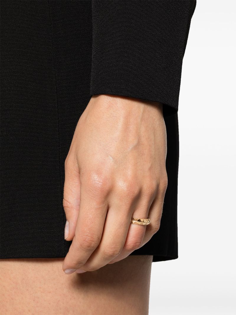 18k Yellow Gold Knife Edge Band Ring