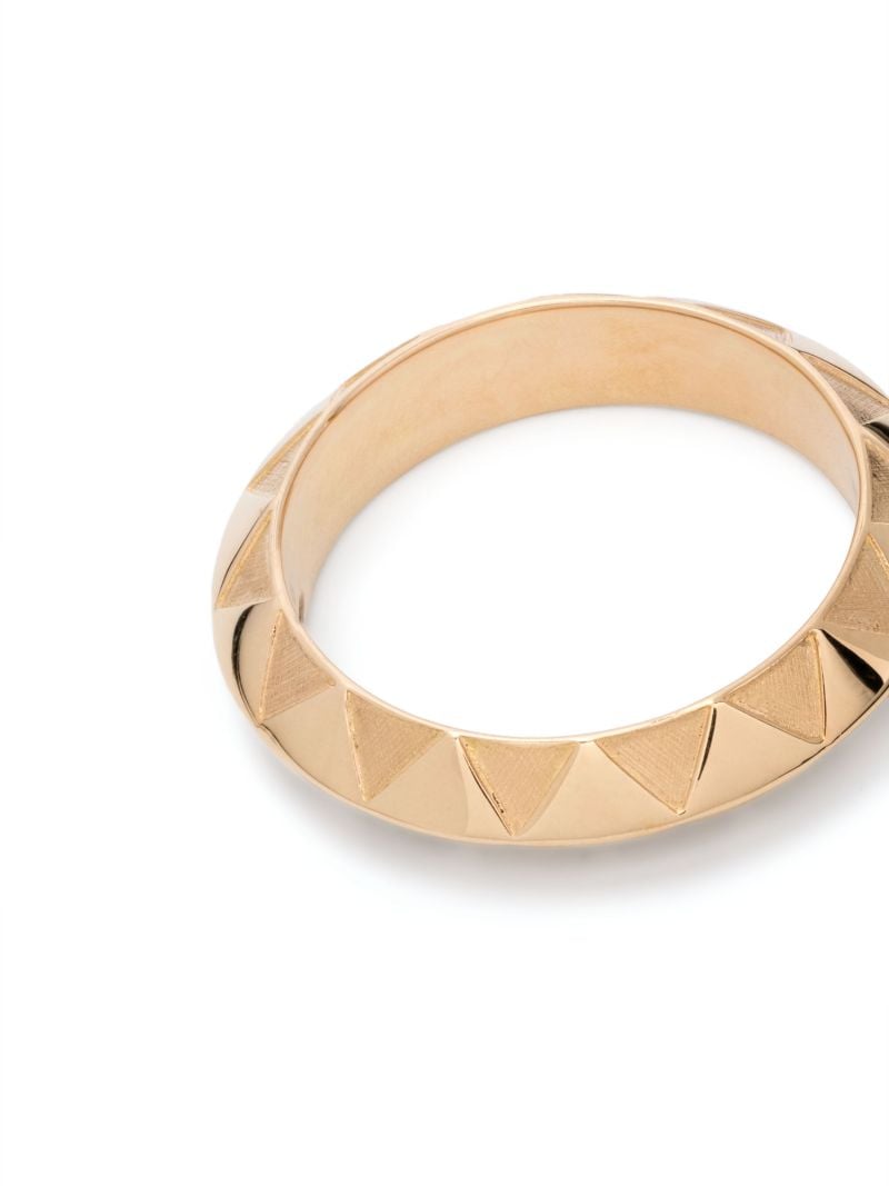 18k Yellow Gold Knife Edge Band Ring