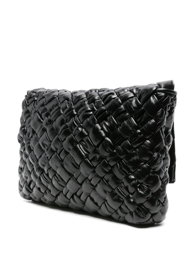 Black Rumple Leather Messenger Bag