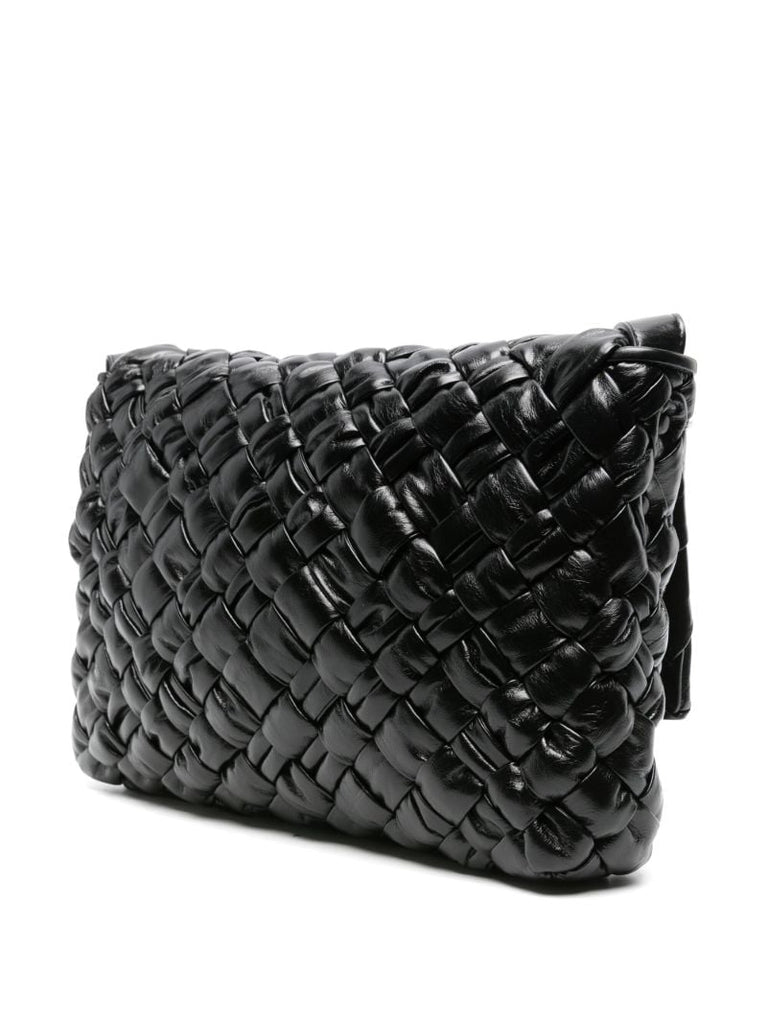 Black Rumple Leather Messenger Bag
