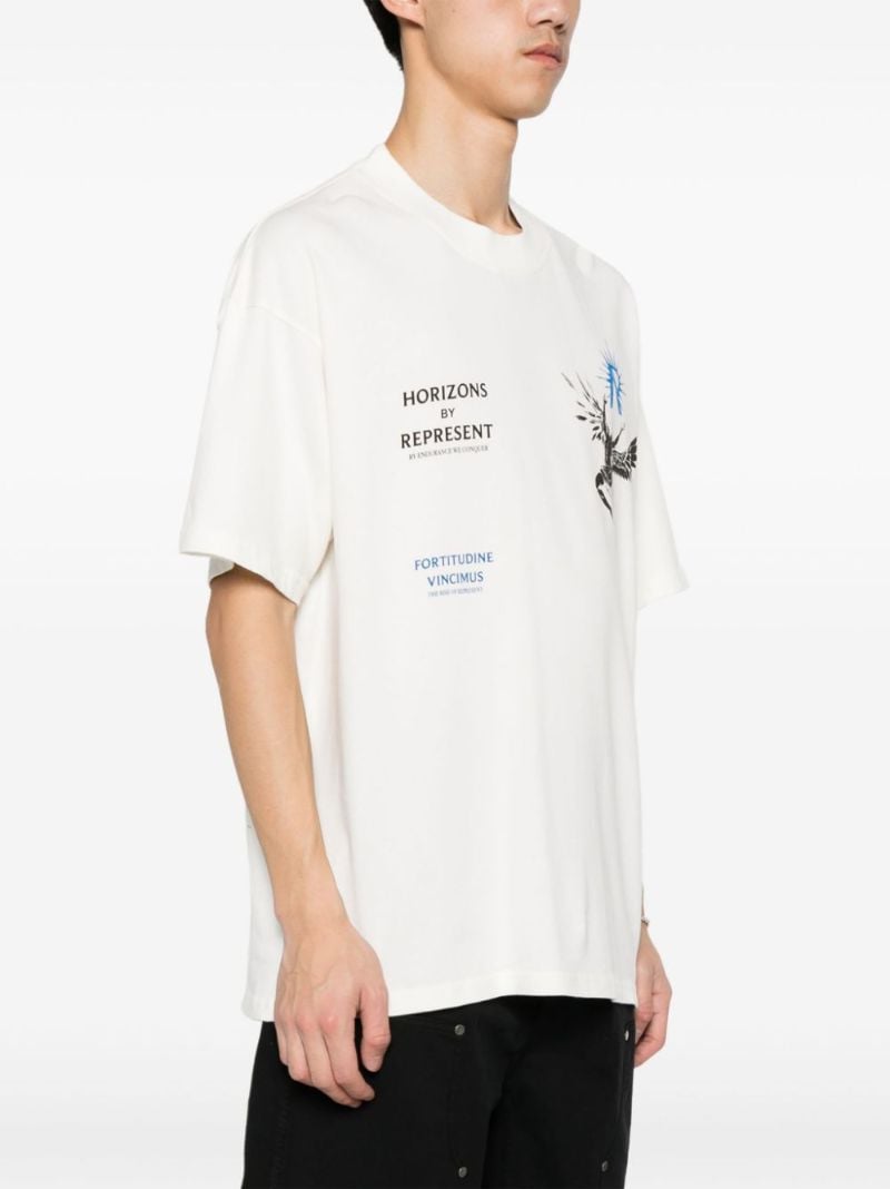 White Icarus Graphic-print T-shirt