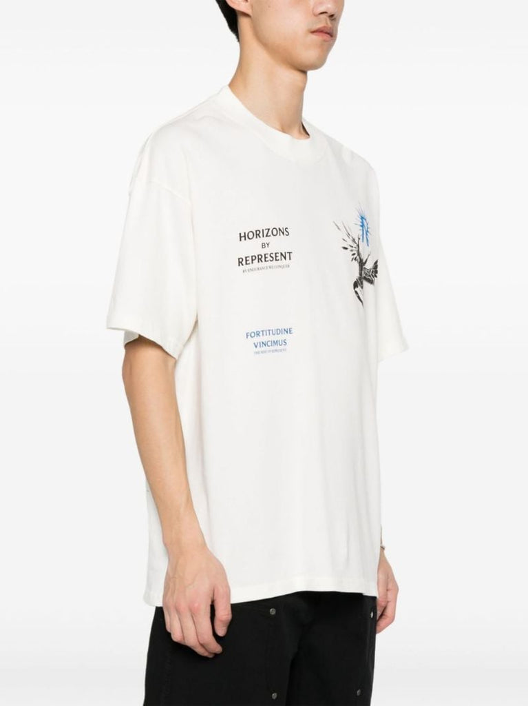 White Icarus Graphic-print T-shirt