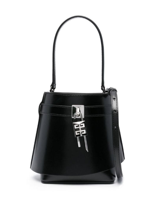 Black Shark Lock Bucket Bag