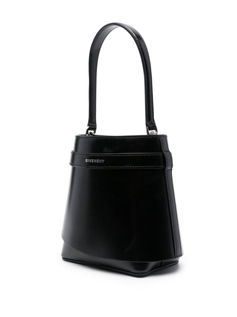 Black Shark Lock Bucket Bag