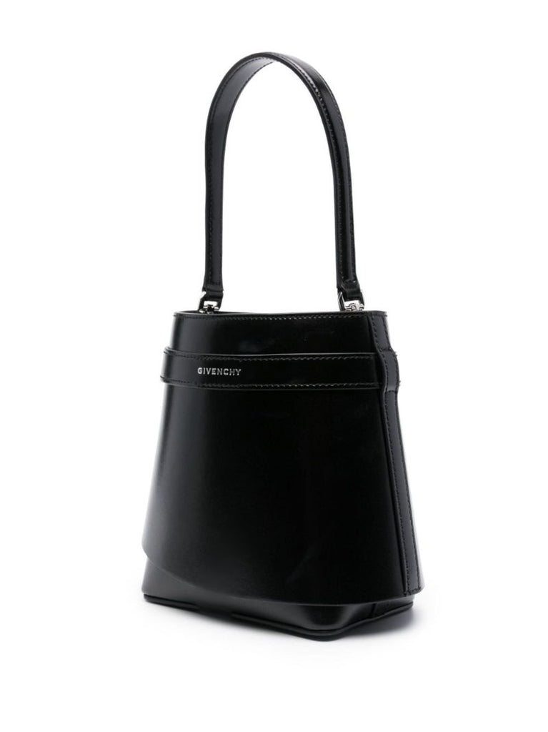 Black Shark Lock Bucket Bag