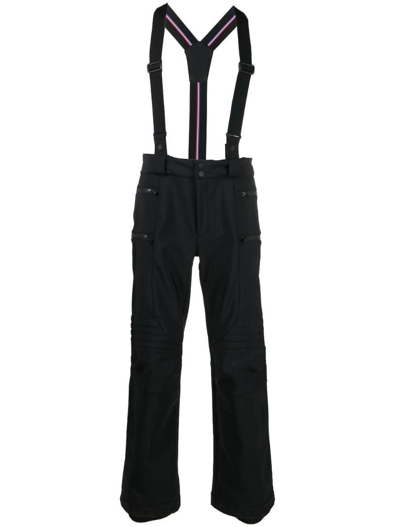 Black Flash Padded Ski Trousers