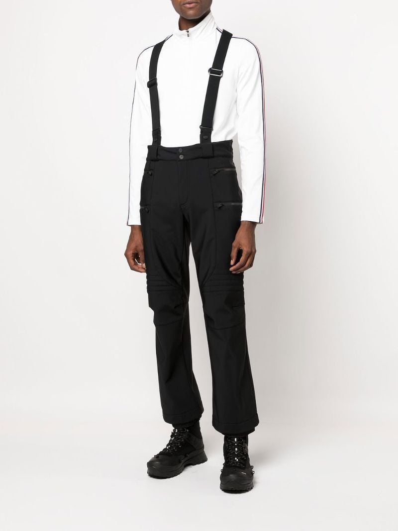 Black Flash Padded Ski Trousers