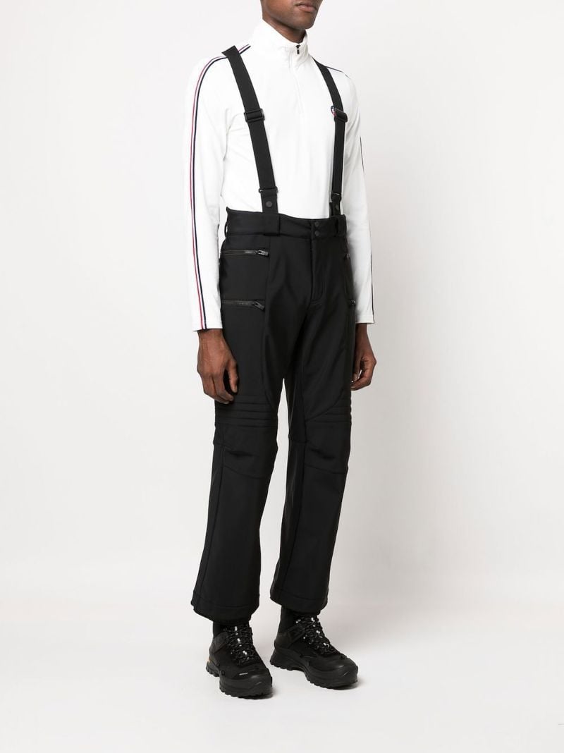 Black Flash Padded Ski Trousers