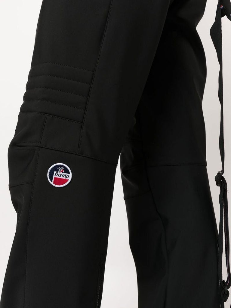Black Flash Padded Ski Trousers