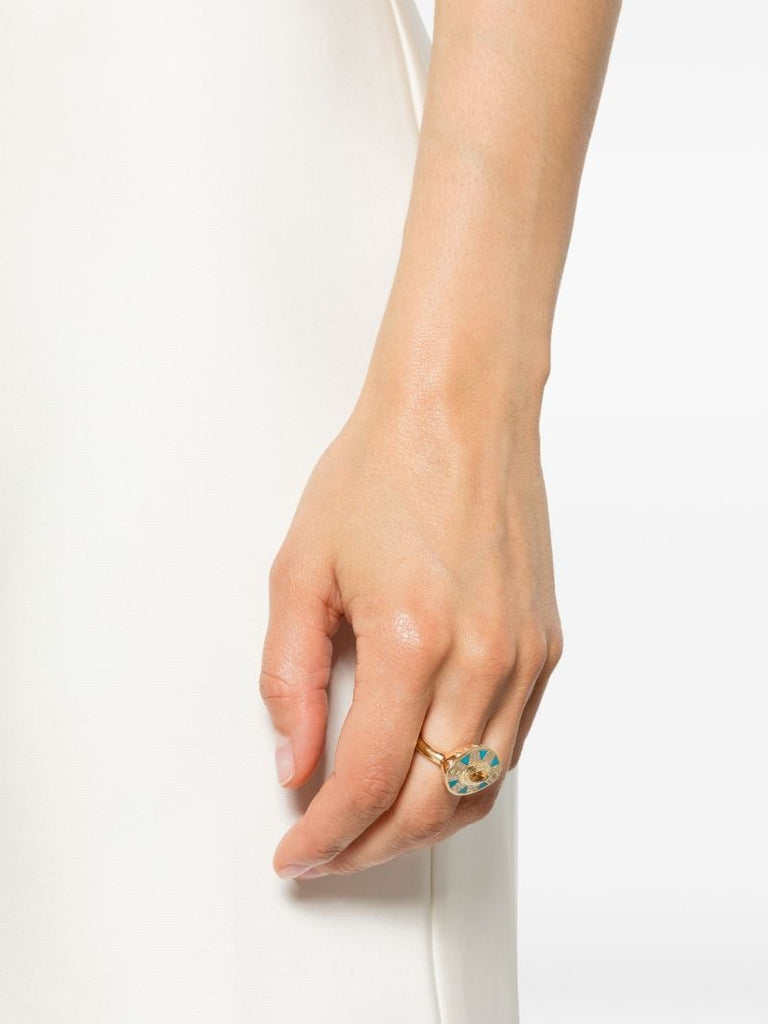 18k Yellow Gold CleopatraÃ¢â_x0082_¬â_x0084_¢s Eye Diamond Ring