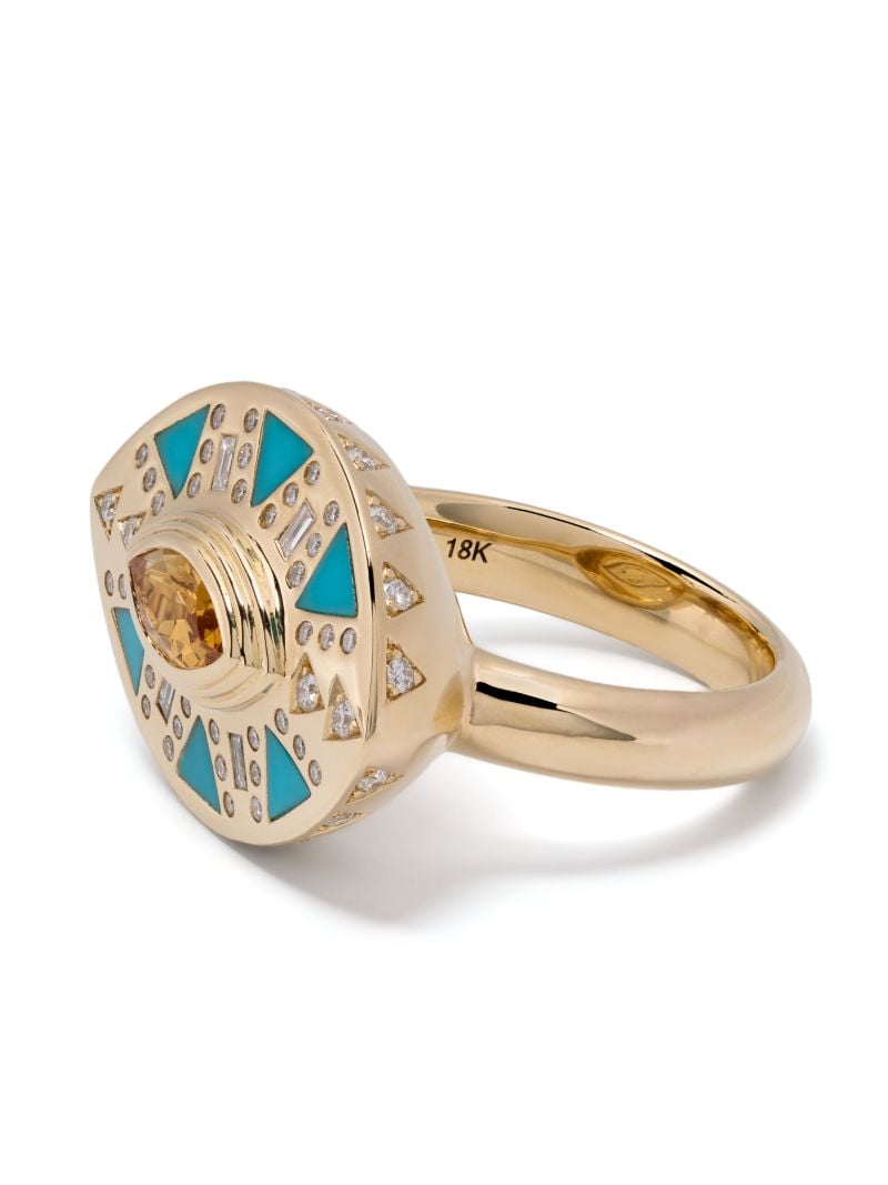 18k Yellow Gold CleopatraÃ¢â_x0082_¬â_x0084_¢s Eye Diamond Ring