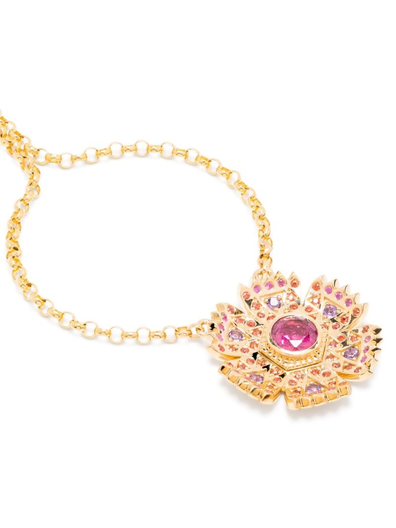 18k Yellow Gold Petunia Necklace