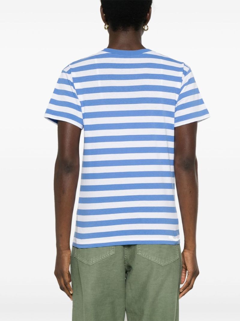 Blue Polo Bear Cotton T-shirt