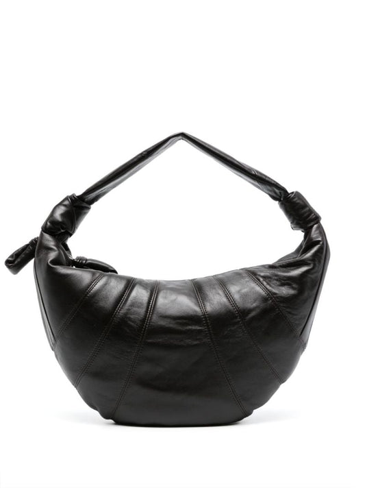 Brown Medium Croissant Shoulder Bag