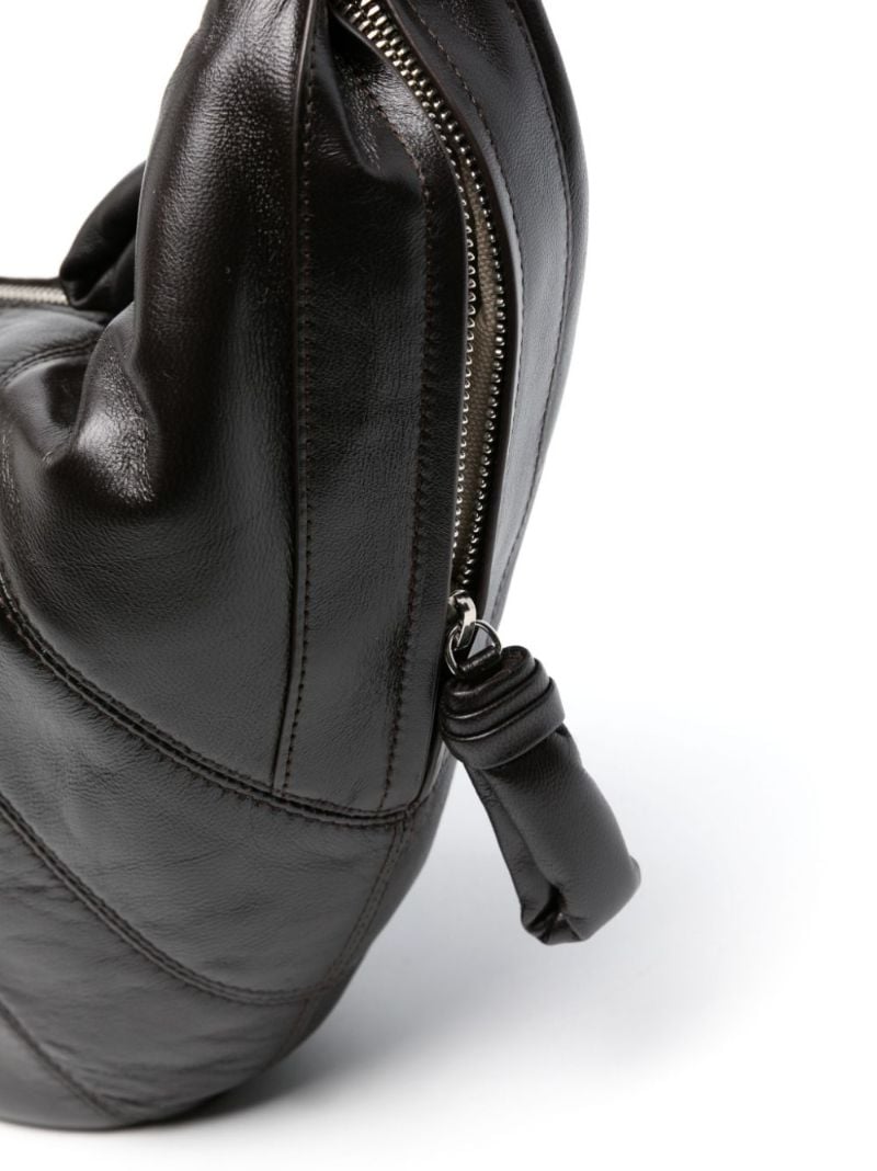 Brown Medium Croissant Shoulder Bag